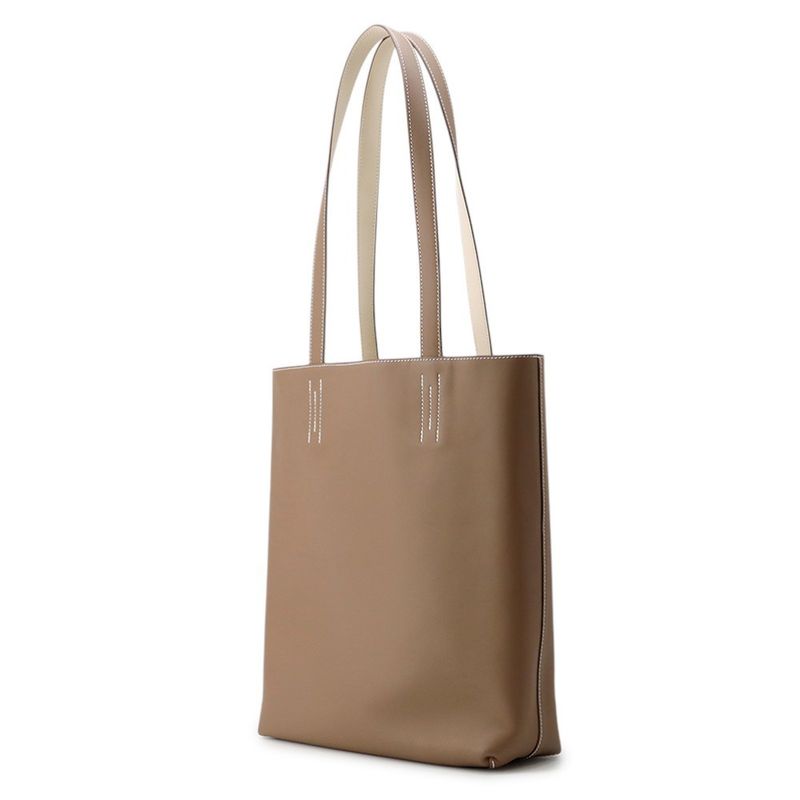 Hermes Tote Neo Double Sens 35 Etoupe Cles Swift