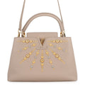 Louis Vuitton Leather Capucines MM 2-Way Shoulder Bag Gale