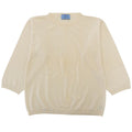 Prada Cashmere Long Sleeve Knit Top Ivory 42 Sweater )ivory