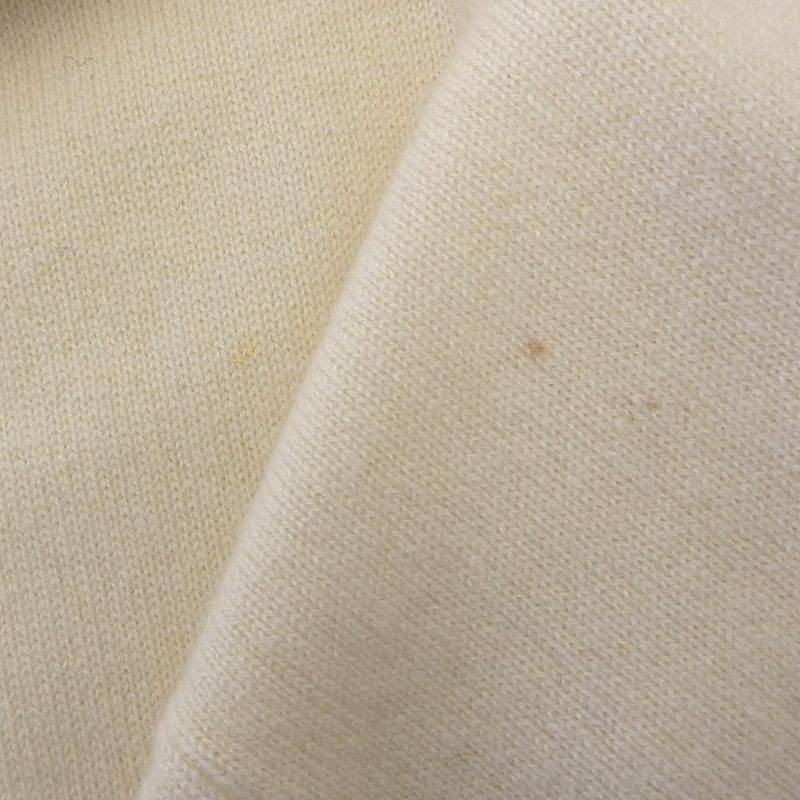 Prada Cashmere Long Sleeve Knit Top Ivory 42 Sweater )ivory