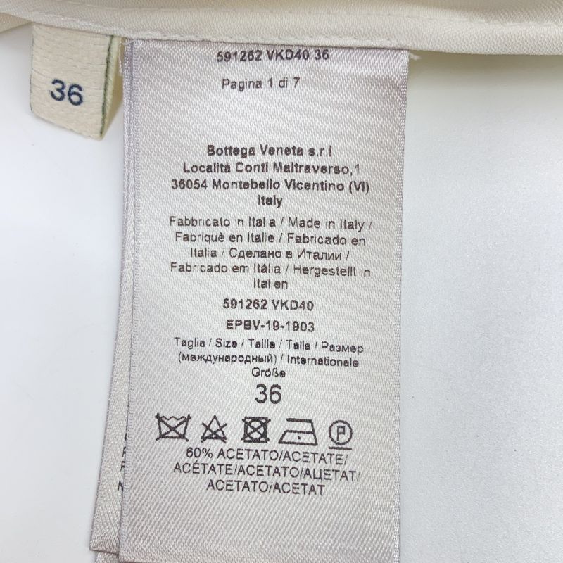Bottega Veneta Catwalk Collection Satin 36 Hat ) White