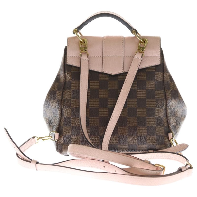 Louis Vuitton Damier Clapton Backpack Brown Pink