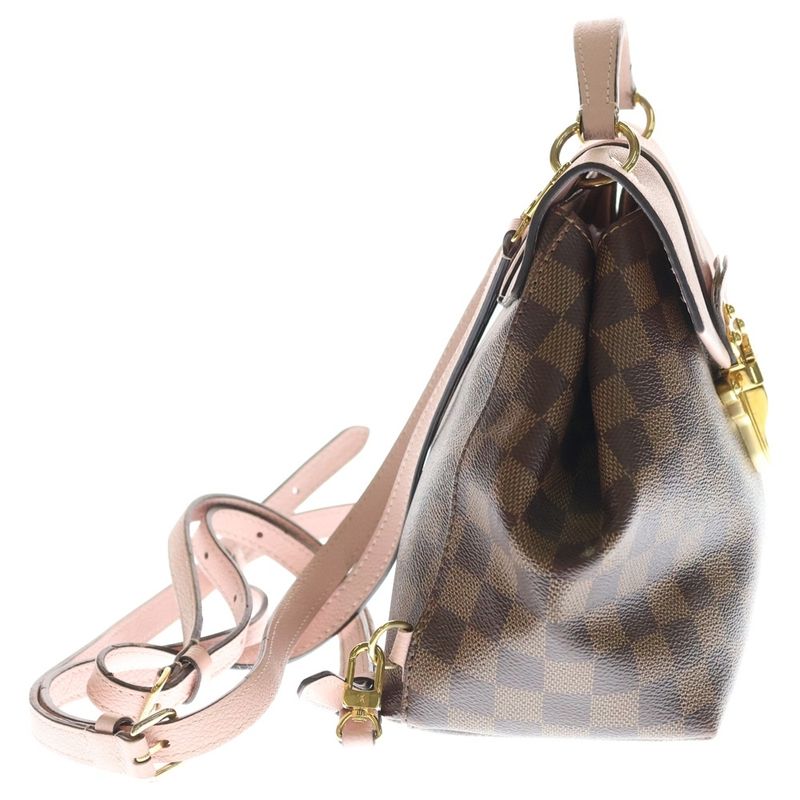 Louis Vuitton Damier Clapton Backpack Brown Pink