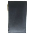 Celine Card Case Business Holder Fragment Black Leather Gold