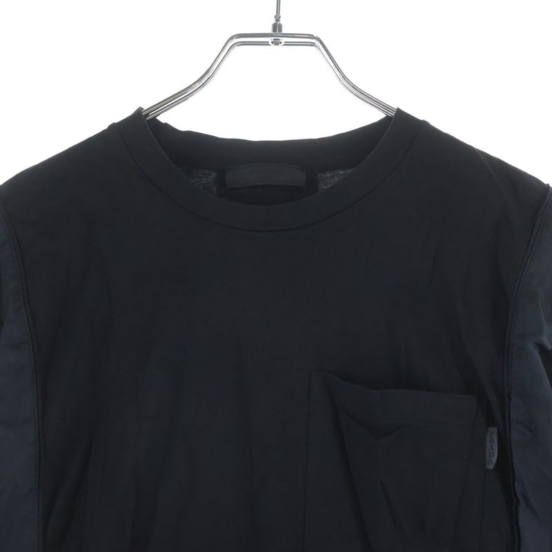 Prada Nylon Trim T-Shirt Black