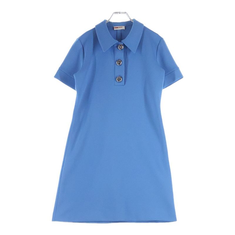 Prada Button Dress Light Blue