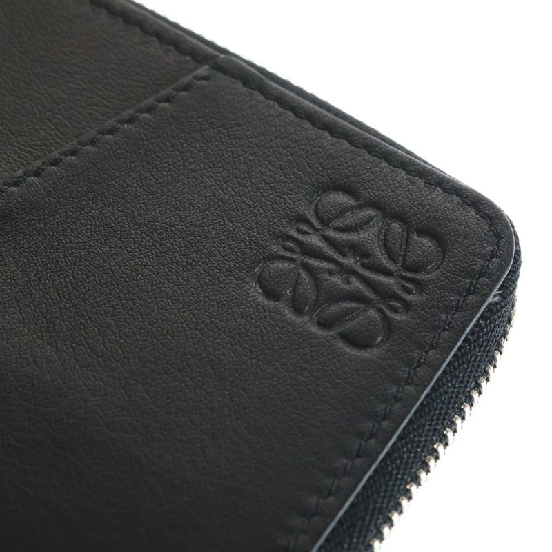 Loewe Puzzle Long Coin Card Holder Wallet Black
