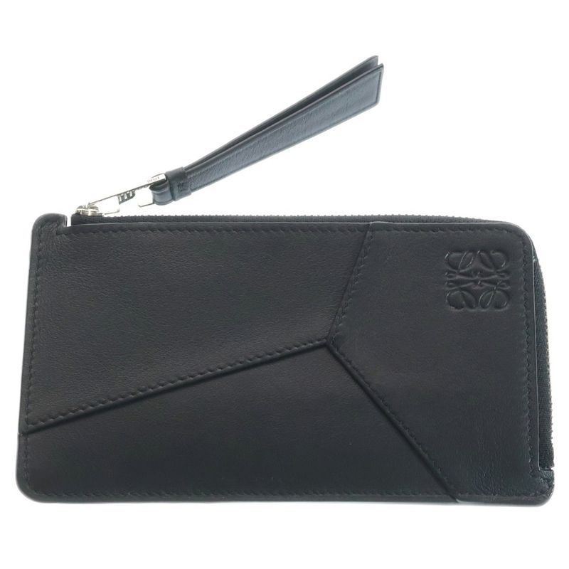 Loewe Puzzle Long Coin Card Holder Wallet Black