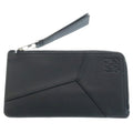 Loewe Puzzle Long Coin Card Holder Wallet Black