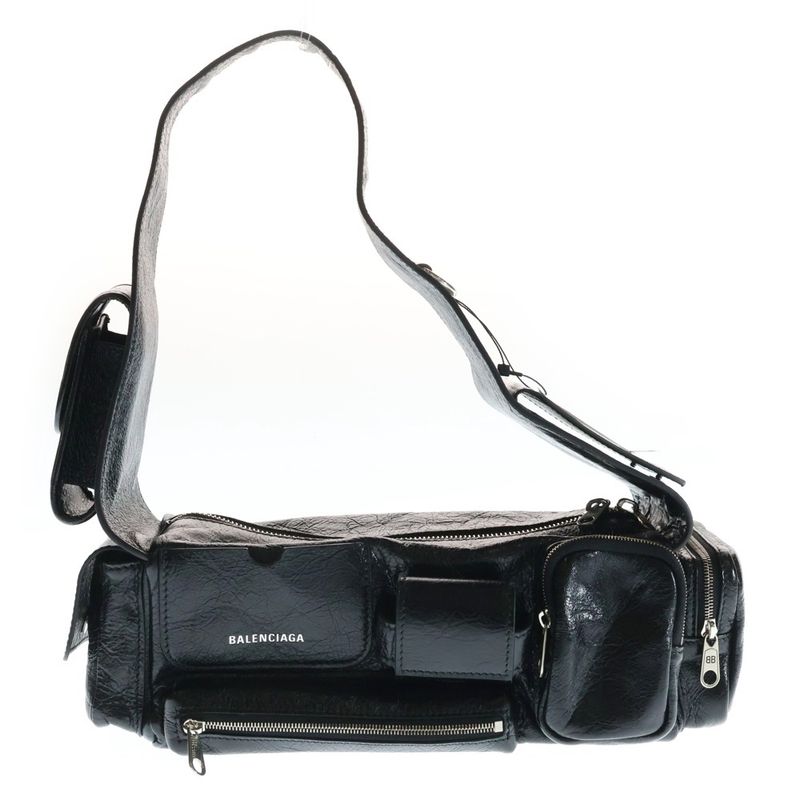 Balenciaga Superbusy Sling Bag Super Business Ring Black