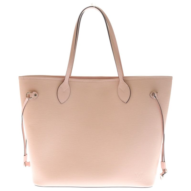 Louis Vuitton Epi Neverfull MM Tote Pink Leather Silver Hardw