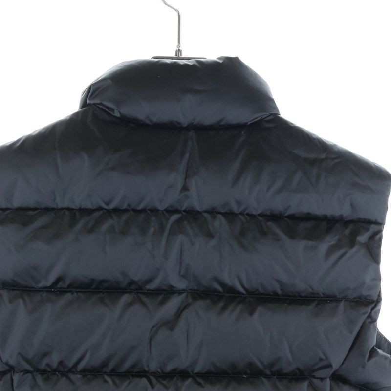 Prada Triangle Logo Down Vest Black