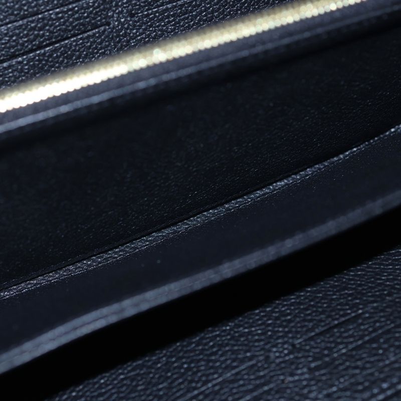Louis Vuitton Monogram Empreinte Portefeuille Zippy Wallet Noir Black