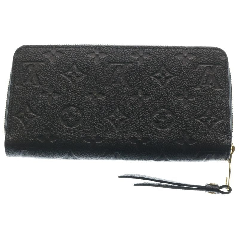 Louis Vuitton Monogram Empreinte Portefeuille Zippy Wallet Noir Black