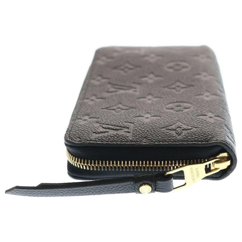 Louis Vuitton Monogram Empreinte Portefeuille Zippy Wallet Noir Black