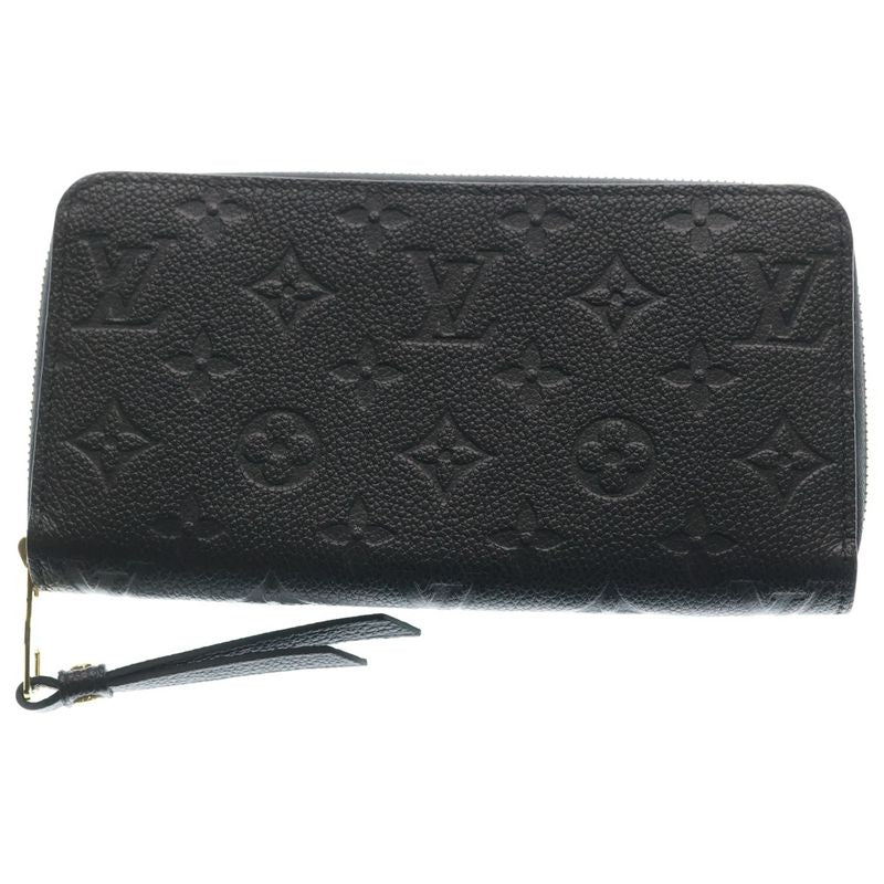 Louis Vuitton Monogram Empreinte Portefeuille Zippy Wallet Noir Black
