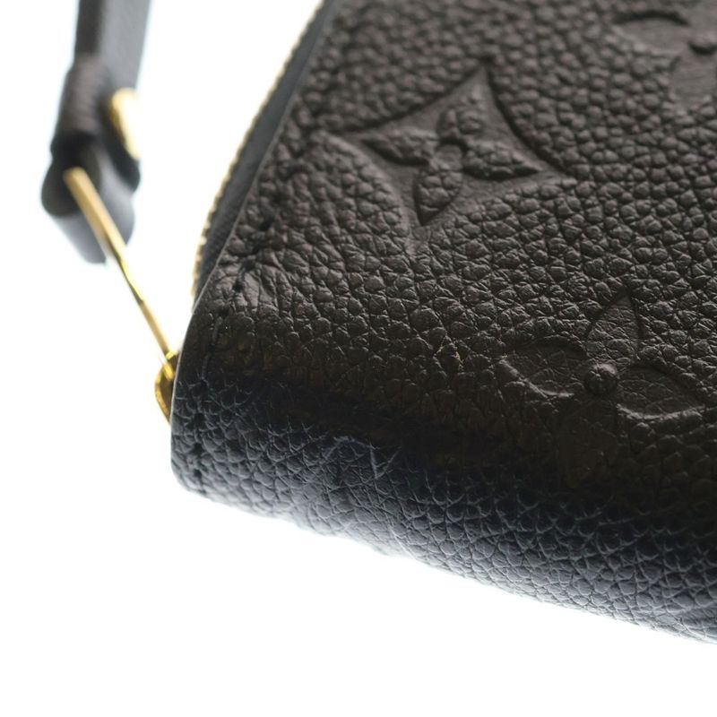 Louis Vuitton Monogram Empreinte Portefeuille Zippy Wallet Noir Black