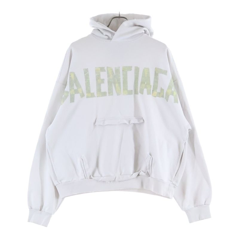 Balenciaga Tape Type Ripped Pocket Hoodie Sweater