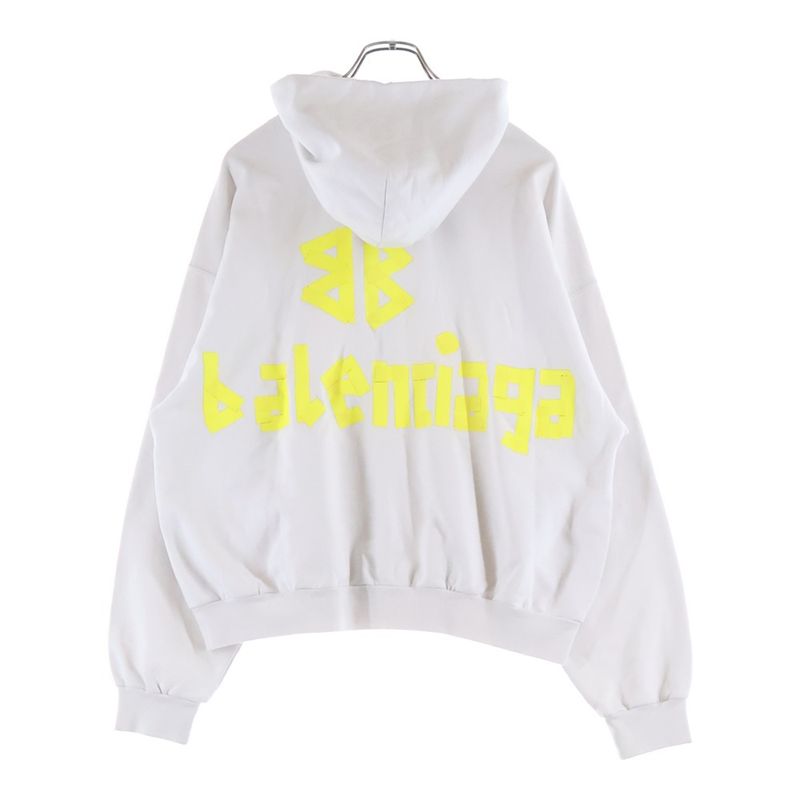 Balenciaga Tape Type Ripped Pocket Hoodie Sweater