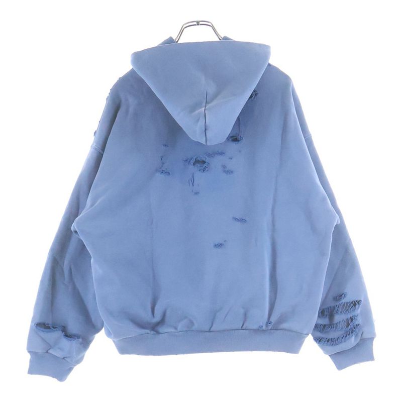 Balenciaga Destroy Layered Sports Hoodie Distressed Logo Pullover Sweater