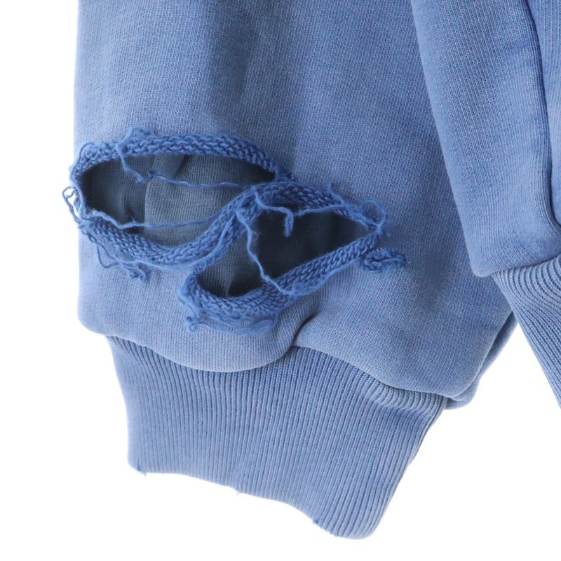 Balenciaga Destroy Layered Sports Hoodie Distressed Logo Pullover Sweater