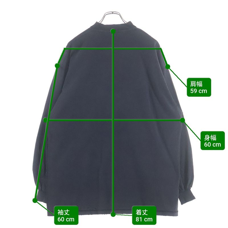 Balenciaga Medium Fit L S T-Shirt Distressed Inside Out Long Sleeve