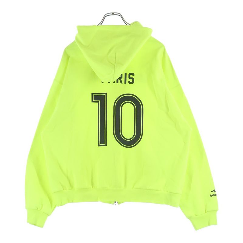 Balenciaga Paris Soccer Zip Up Hoodie Logo