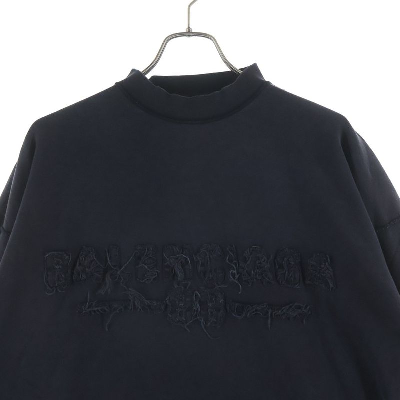 Balenciaga Medium Fit L S T-Shirt Distressed Inside Out Long Sleeve