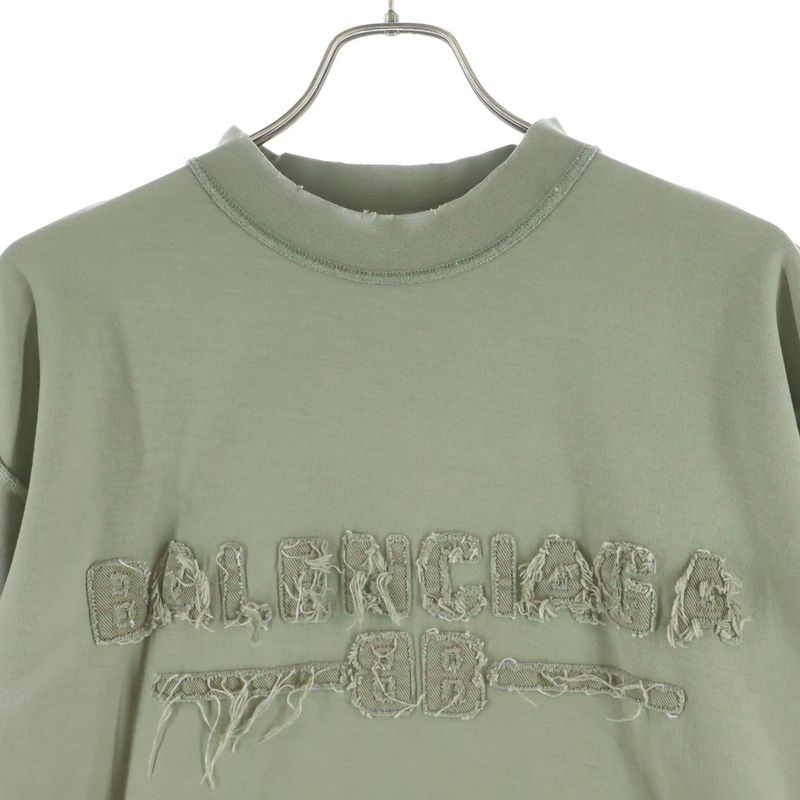 Balenciaga Medium Fit T-Shirt Distressed Inside Out Short Sleeve