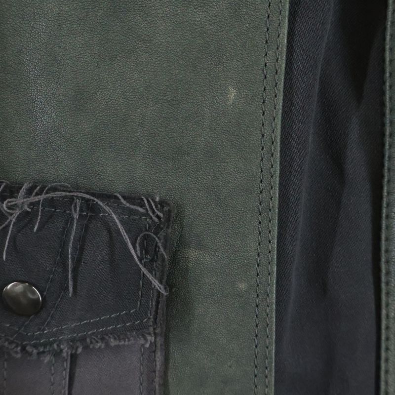 Dolce & Gabbana Nylon Field Fur Jacket Cut Replacement Lining Fur