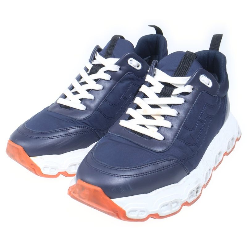 Hermes Impulse Chaine D'ancre Low Cut Sneakers Navy