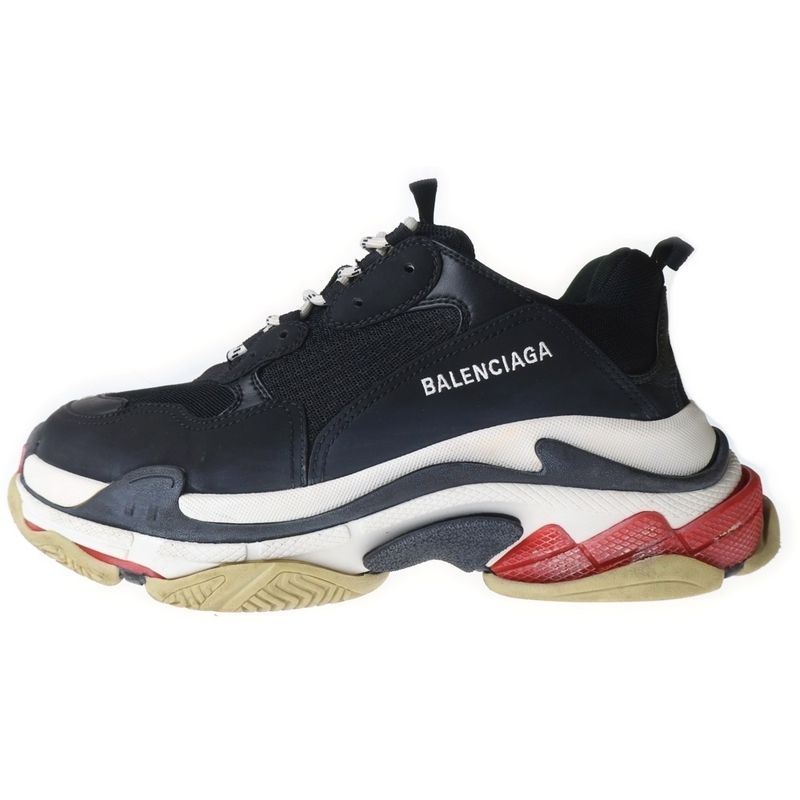 Balenciaga Triple S Low Cut Dad Sneakers Black