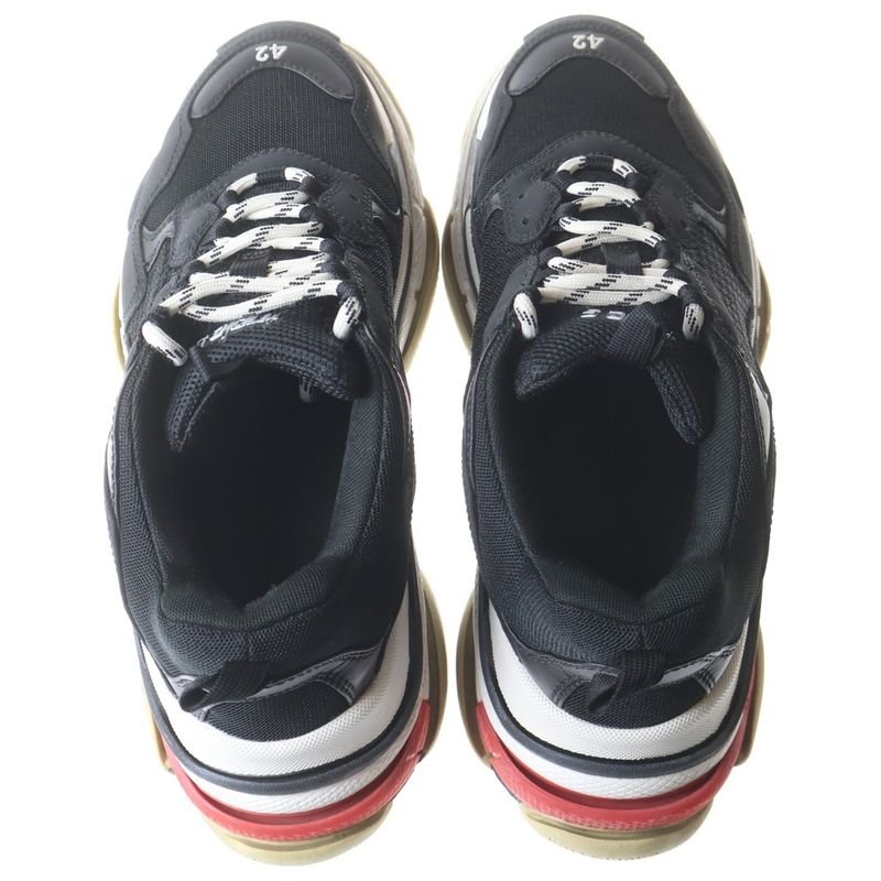 Balenciaga Triple S Low Cut Dad Sneakers Black
