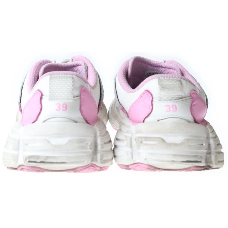Balenciaga Monday Low Cut Sneakers Shoes White Pink
