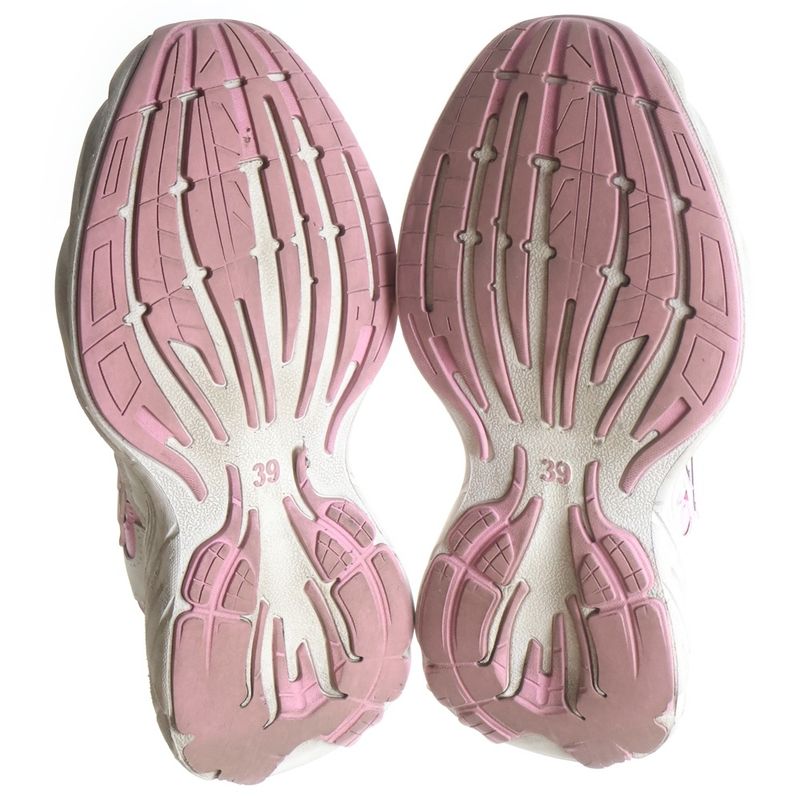 Balenciaga Monday Low Cut Sneakers Shoes White Pink