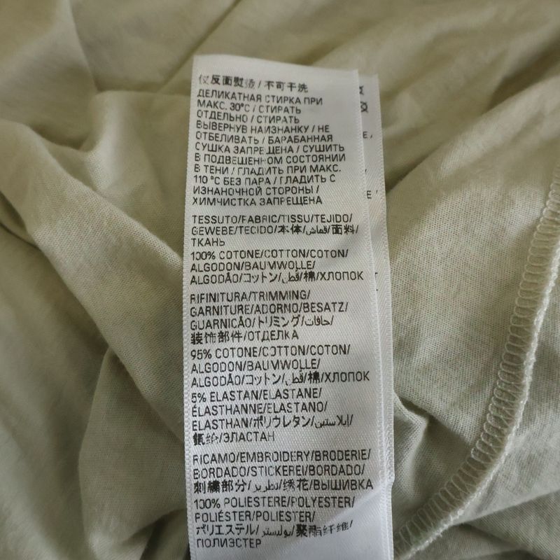 Balenciaga Crushed Neck Logo Long Sleeve T-Shirt