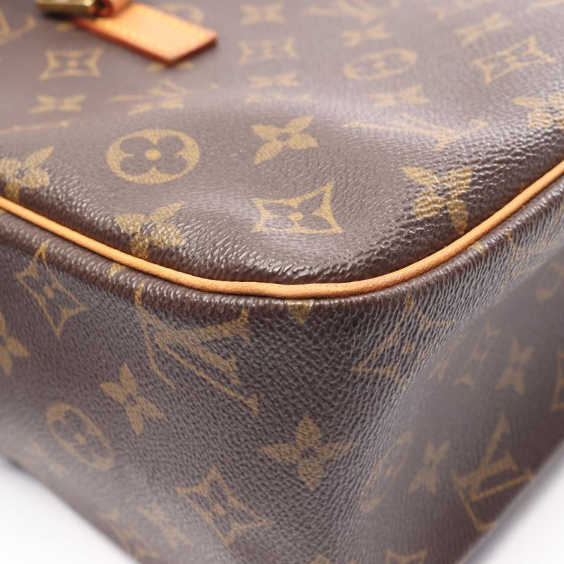 Louis Vuitton Shoulder Bag Cite GM Canvas Leather