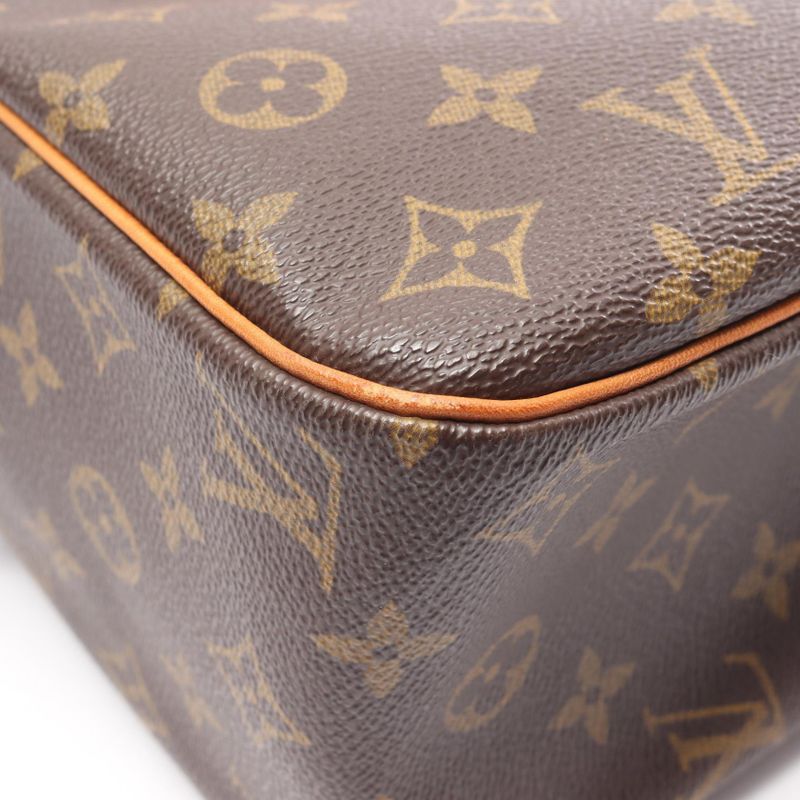 Louis Vuitton Shoulder Bag Cite GM Canvas Leather