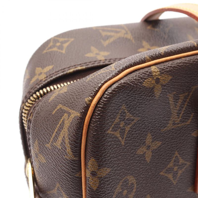 Louis Vuitton Shoulder Bag Cite GM Canvas Leather