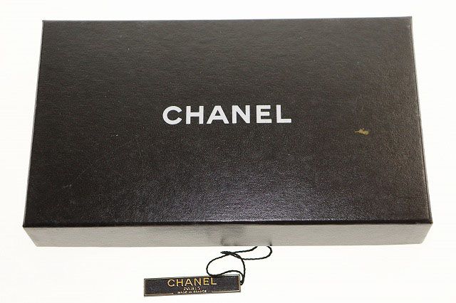 Chanel Vintage Pearl Leather Chain Long Necklace Black Aa X