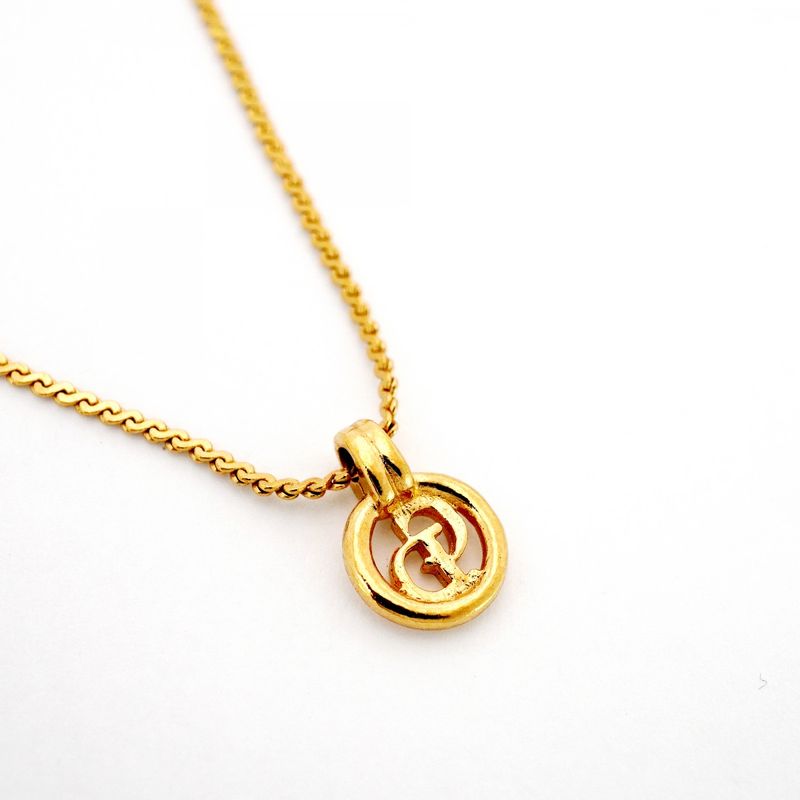 Dior Necklace CD Logo Gold Plated