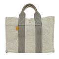 Hermes Tote New Fourre Tout PM Canvas Gray Silver