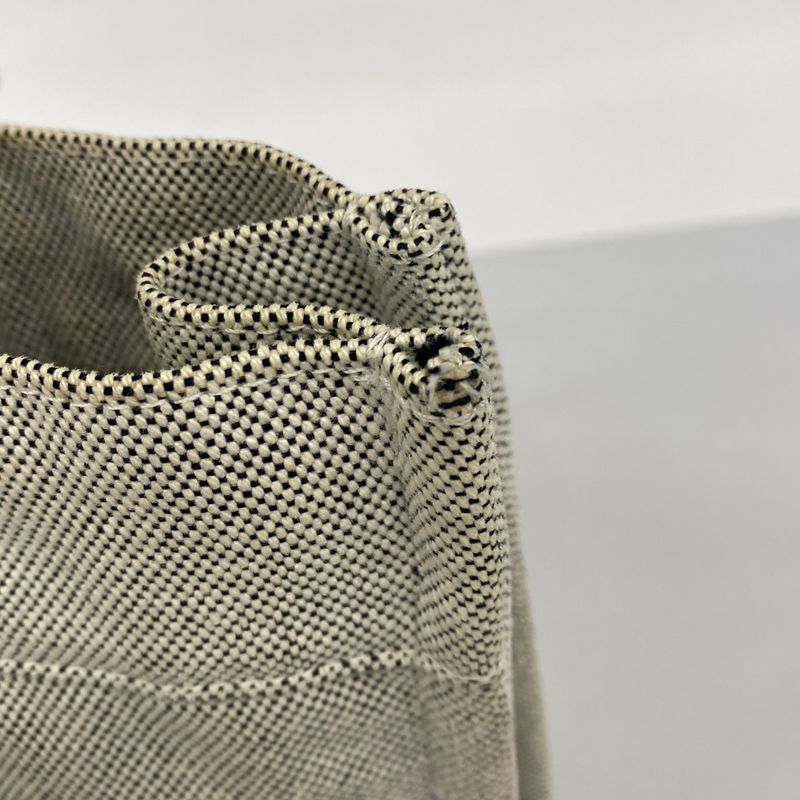 Hermes Tote New Fourre Tout PM Canvas Gray Silver