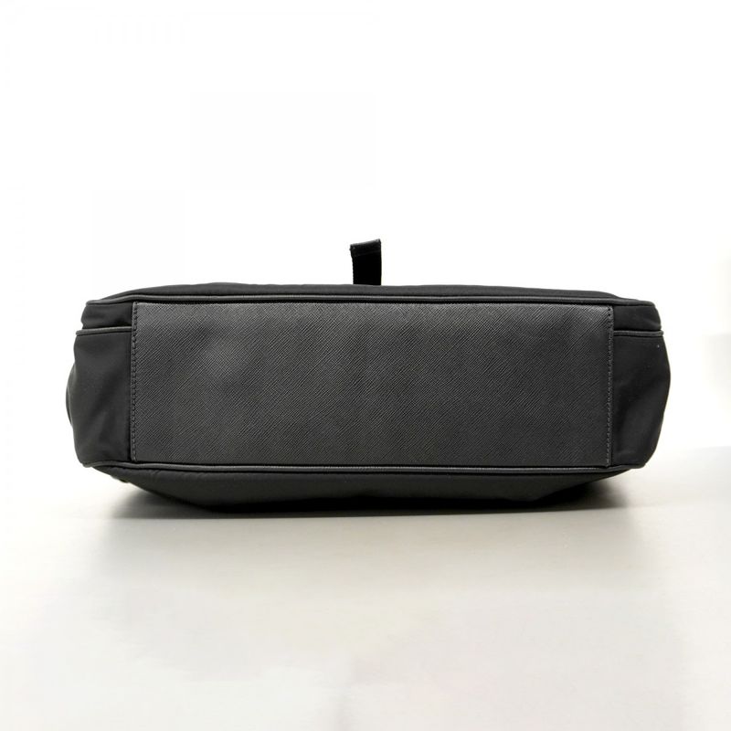 Prada Tote Nylon Black Silver