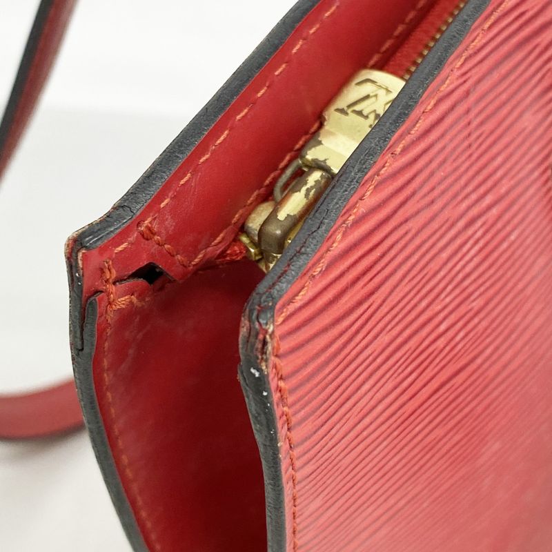 Louis Vuitton Shoulder Bag Epi Saint Jacques Shopping Castilian Red
