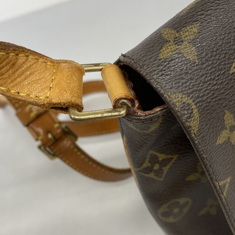 Louis Vuitton Shoulder Bag Monogram Musette Tango Long Strap Brown