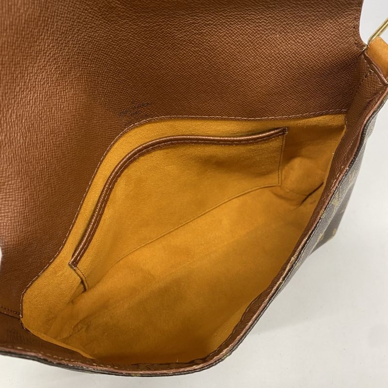 Louis Vuitton Shoulder Bag Monogram Musette Tango Long Strap Brown