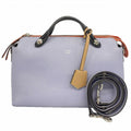 Fendi Handbag Visible Leather Purple Silver 2-Way Bag