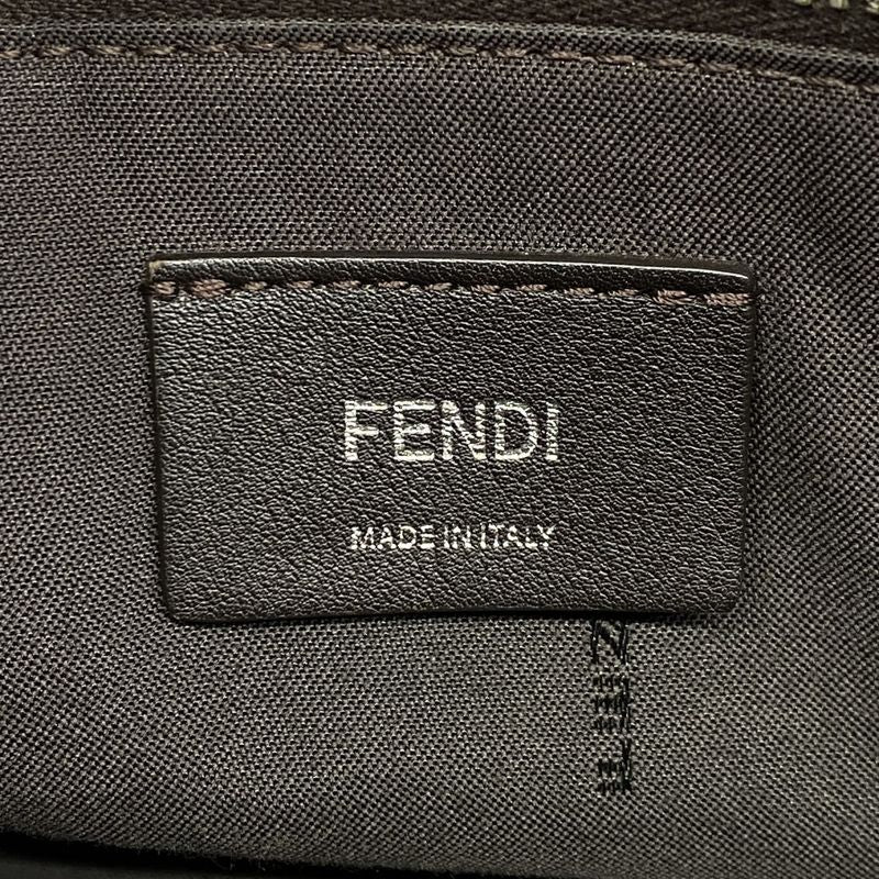 Fendi Handbag Visible Leather Purple Silver 2-Way Bag