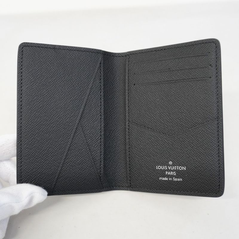 Louis Vuitton Card Case Monogram Eclipse Organizer de Poche Black